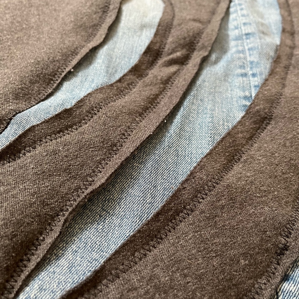 Upcycled STARTER Charcoal Heavyweight Sweatshirt. - Picture 2 of 5